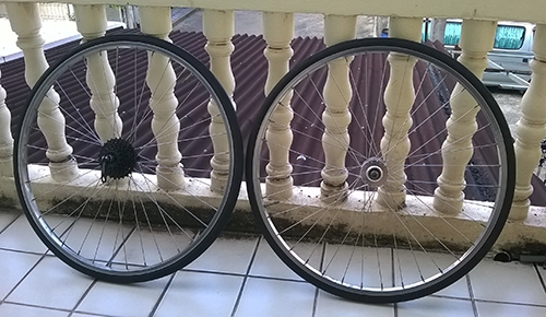 ล้อจักรยาน Vintage 700c ซี่ stainless ล้อดุมยางพร้อมใส่