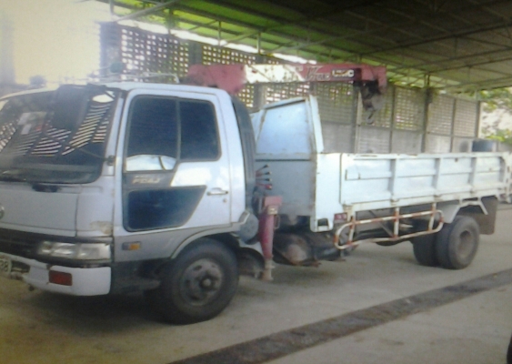 ต้องการขายด่วนรถดั้มพ์พร้อมเครน 2.5 ตัน ฮีโน่ FC4J