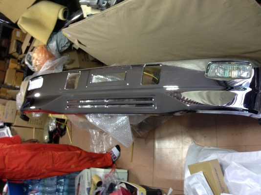 ขายกันชน อีซูซุ NQR โครเมียม ของใหม่