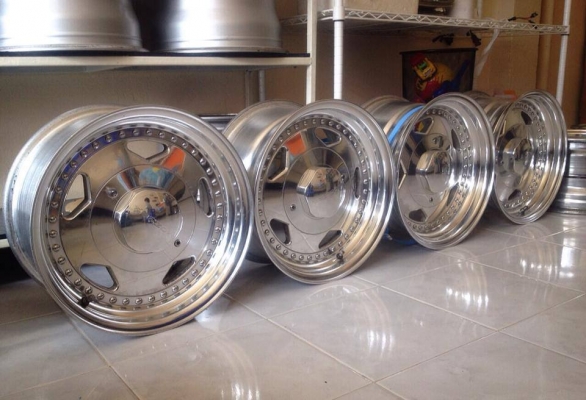 ขายล้อ MOZZER 2 ชิ้นแท้ ขอบ 15 หน้า7 หลัง8 5/114.3 เงาแว๊ปจากญี่ปุ่น