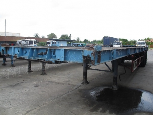 หางพื้นเรียบ 2เพลา บ.พนัส ปี2546 ยาว12เมตร