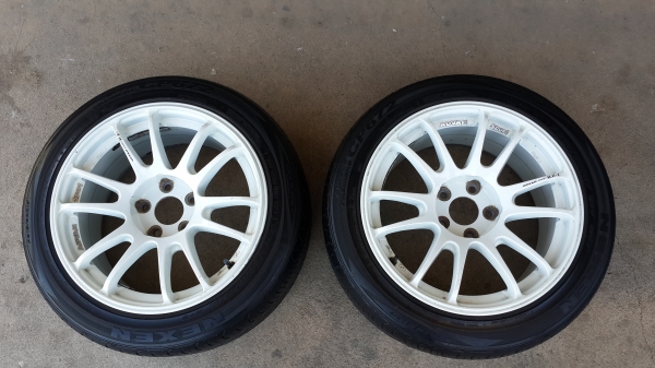 *** มีคู่เดียว *** Advan RZ1 ขอบ 17 5รู114 กว้าง 8.5 พร้อมยางปี11