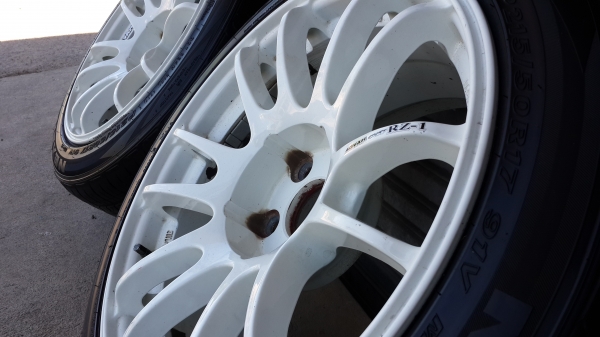 *** มีคู่เดียว *** Advan RZ1 ขอบ 17 5รู114 กว้าง 8.5 พร้อมยางปี11