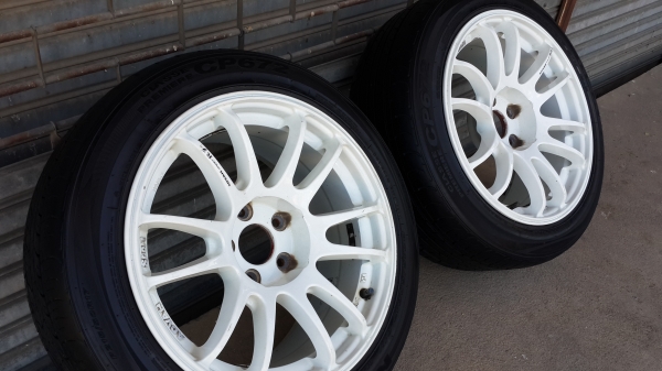 *** มีคู่เดียว *** Advan RZ1 ขอบ 17 5รู114 กว้าง 8.5 พร้อมยางปี11