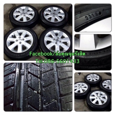 ขายล้อแม็กซ์15 Nissan March + ยางป้ายแดงปี14 ราคา 10,900 บ. วิ่ง80กม.!!!!ถูกเวอร์!!!