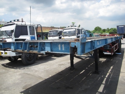 หางพ่วงพื้นเรียบ 2 เพลา บ.พนัส ปี46 ยาว12เมตร