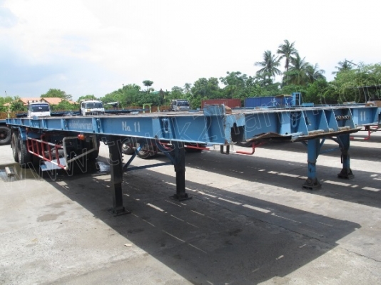 หางพ่วงพื้นเรียบ 2 เพลา บ.พนัส ปี46 ยาว12เมตร