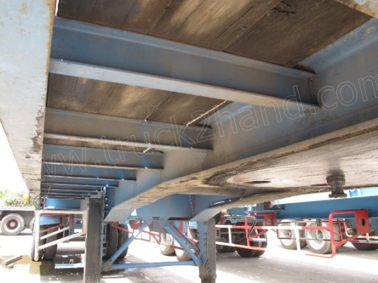 หางพ่วงพื้นเรียบ 2 เพลา บ.พนัส ปี46 ยาว12เมตร