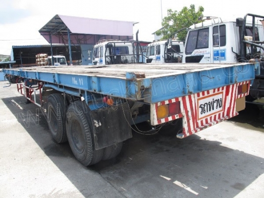 หางพ่วงพื้นเรียบ 2 เพลา บ.พนัส ปี46 ยาว12เมตร