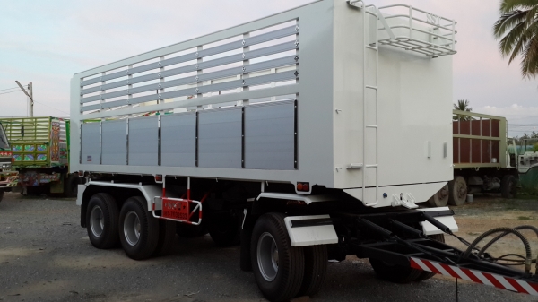 ขายหางพ่วงใหม่3เพลาดั้มยาว7เมตรดั้ม15ตันเพลาZMยางใหม่