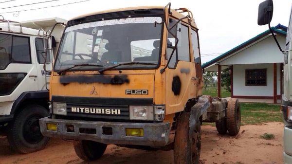 ขายรถบรรทุกหกล้อ MITSUBISHI FK455F เครื่อง 6D14 - 160 แรง ทะเบียน ม.79 รถขับกลับได้ค่ะ