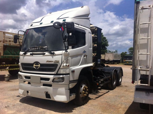 ขายรถสิบล้อหัวลาก HIno MEGa FM 320 ปี50 ก๊าชระบบก๊าชสยามราช รถสวยพร้อมใช้งาน