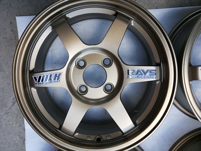 ขายล้อแม็ก TE37 (ใหม่) 4รู 100 ขอบ15X6.5 OFF 40 4 ล้อ