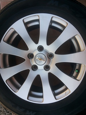 ขายล้อแม้ก Chevrolet Captiva 17 พร้อมยางปี12  4 ล้อ