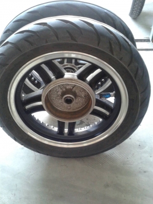 ขายล้อแม็ค lamboni พร้องยาง Quick ขอบ12 (ไม่ต้องใช้ยางใน)