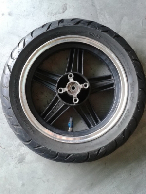 ขายล้อแม็ค lamboni พร้องยาง Quick ขอบ12 (ไม่ต้องใช้ยางใน)