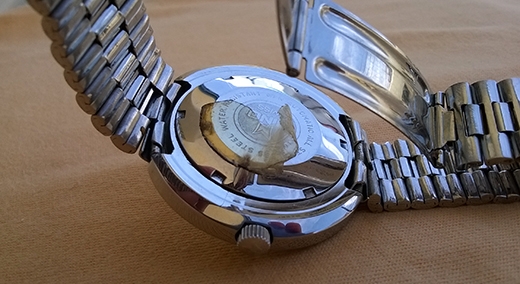 NINO swiss made auto เรือน stainless ทรงไข่ ช่องบอกวัน/วันที่อยู่หลักสาม