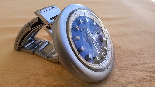 Camy Ganava swiss made auto เรือน/สาย stainless ขัดด้าน สวยงาม ทรงไข่ Camy Ganava swiss made auto เรือน/สาย stainless ขัดด้าน สวยงาม ทรงไข่