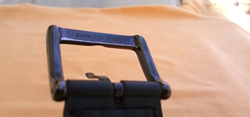 DKNY Quartz Jump hour (ชั่วโมงกระโดด) เรือน stainless รมดำ สายยาง หน้าดำ