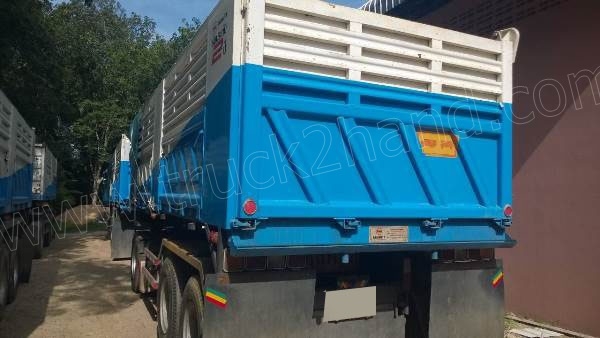 รถบรรทุกดั๊ม 10 ล้อแม่-ลูก 3 คานแท้ HINO 344 ปี 2556 สวยเดิมๆ ราคาซื้อเงินสดครั้งแรกประมาณ 4,300,000 บาท