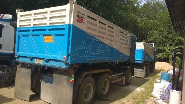 รถบรรทุกดั๊ม 10 ล้อแม่-ลูก 3 คานแท้ HINO 344 ปี 2556 สวยเดิมๆ ราคาซื้อเงินสดครั้งแรกประมาณ 4,300,000 บาท
