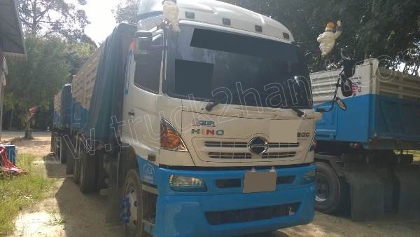 รถบรรทุกดั๊ม 10 ล้อแม่-ลูก 3 คานแท้ HINO 344 ปี 2556 สวยเดิมๆ ราคาซื้อเงินสดครั้งแรกประมาณ 4,300,000 บาท