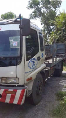 ขายรถบรรทุกหกล้อ ISUZU FSR33HT เครื่อง 6HH1 - 195 แรง  ปี 42 ช่วง ยาว 4.50 เมตร กระบะมีลิฟท้าย ทะเบียนพร้อม