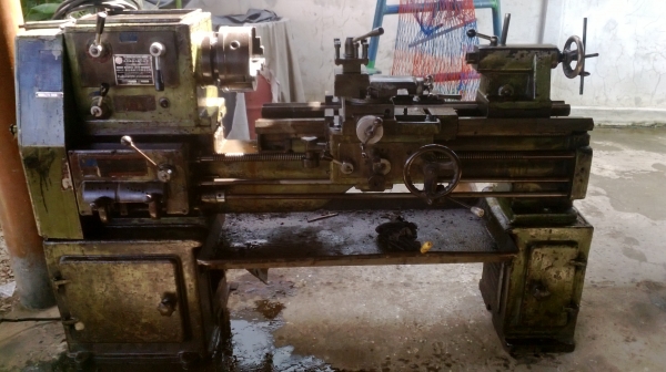 แท่นกลึง ต้าชิง 500 A  เกียร์บล็อก 3 เพลา พร้อมใช้งาน 65,000