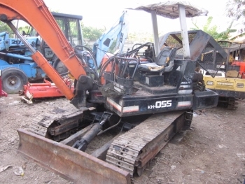 ขาย - รถขุด แบคโฮ KUBOTA : KH 055 เครื่องยนต์ 6 สูบ เทียบเท่า PC 55 สภาพพร้อมใช้งาน