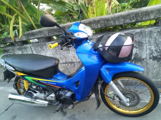 สตาร์ทมือ  125s  ดิสก์หน้าหลัง ล้อเนียม digital ubox น้ำเงินดำ เครื่องดี กท5589