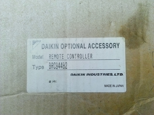 BRC944B2 daikin remote ขายต่อคครับ ยกเลิกจอง BRC944B2 daikin remote ขายต่อคครับ ยกเลิกจอง