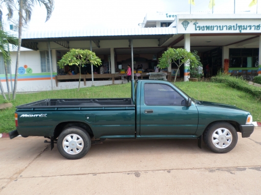 ขายรถกระบะโตโยต้าไมตี้เอ็กตอนเดียวปี39...สภาพสวยทั้งคันทั้งภายนอก/ภายใน....เครื่องดีแน่นๆครัชชีเดิมสวยไม่ผุสภาพพร้อมใช้งานไม่ต้องทำอะไรเพิ่ม.... เอกสารพร้อมโอน+ภาษีเต็ม... สีเขียวสวยๆ+ยางใหม่4เส้น+แอร์เย็นจัด+แบตเตอรี่ใหม่+เทปชีีดี+แม๊กไลเนอน์ใหม่+ล้อแม็ก ขายรถกระบะโตโยต้าไมตี้เอ็กตอนเดียวปี39...สภาพสวยทั้งคันทั้งภายนอก/ภายใน....เครื่องดีแน่นๆครัชชีเดิมสวยไม่ผุสภาพพร้อมใช้งานไม่ต้องทำอะไรเพิ่ม.... เอกสารพร้อมโอน+ภาษีเต็ม... สีเขียวสวยๆ+ยางใหม่4เส้น+แอร์เย็นจัด+แบตเตอรี่ใหม่+เทปชีีดี+แม๊กไลเนอน์ใหม่+ล้อแม็ก