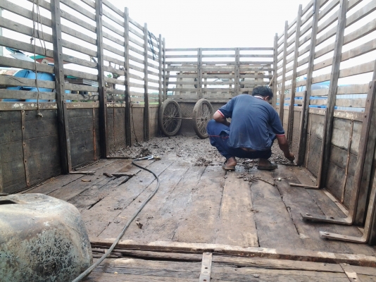 HINO KM540 เครื่อง DQ100 กะบะยาว 5.5 เมตร ภาษี56