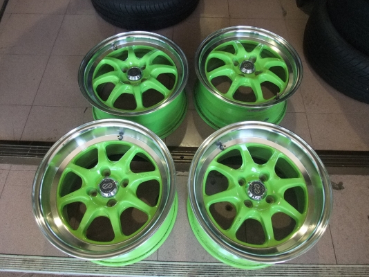 ล้อenkei j speed ขอบ15 น7ล8สีเดิม สภาพสวยๆ