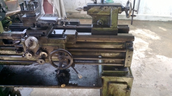 แท่นกลึง ต้าชิง 500 A  เกียร์บล็อก 3 เพลา พร้อมใช้งาน 65,000