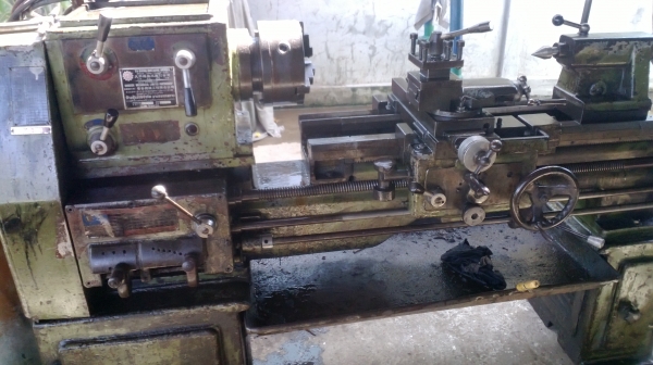 แท่นกลึง ต้าชิง 500 A  เกียร์บล็อก 3 เพลา พร้อมใช้งาน 65,000