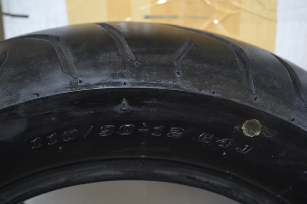ยางนอกDUNLOP D314 ขนาดยาง110/90-12" ปี2013-37 TUBE LESS