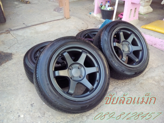 te37งาน warrstoen 15/4/100หน้า8หลัง9พร้อมยาง 185-55-15-195-55-