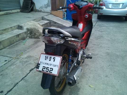 สตาร์ทมือ125 Suzuki shogun สีแดง เครื่องดี วิ่งน้อย  ร้อนเงิน