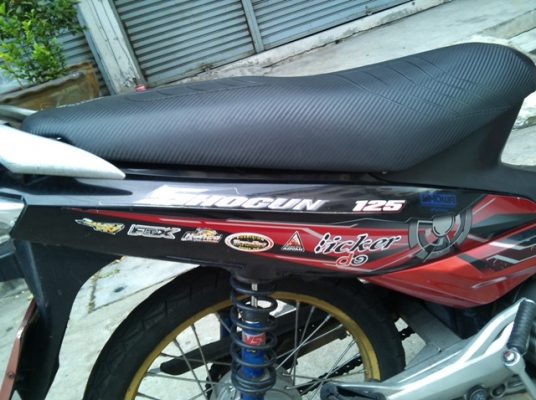 สตาร์ทมือ125 Suzuki shogun สีแดง เครื่องดี วิ่งน้อย  ร้อนเงิน
