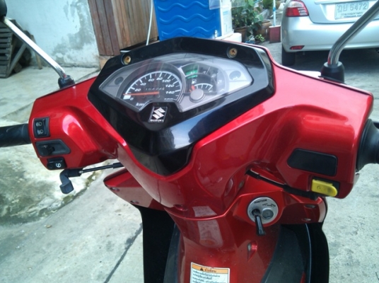 สตาร์ทมือ125 Suzuki shogun สีแดง เครื่องดี วิ่งน้อย  ร้อนเงิน