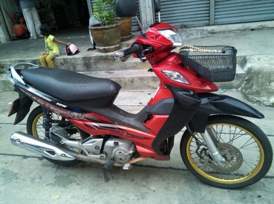 สตาร์ทมือ125 Suzuki shogun สีแดง เครื่องดี วิ่งน้อย  ร้อนเงิน