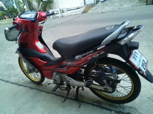 สตาร์ทมือ125 Suzuki shogun สีแดง เครื่องดี วิ่งน้อย  ร้อนเงิน