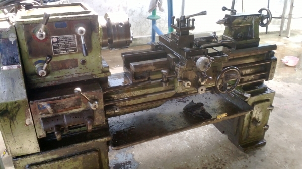 แท่นกลึง ต้าชิง 500 A  เกียร์บล็อก 3 เพลา พร้อมใช้งาน 65,000