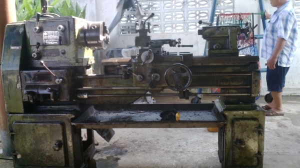 แท่นกลึง ต้าชิง 500 A  เกียร์บล็อก 3 เพลา พร้อมใช้งาน 65,000