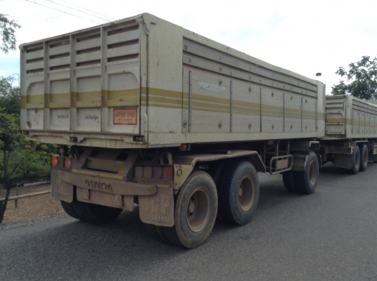 ขายสิบล้อดั้มพ่วงแม่ลูก3คานHINO MEGA344แรงซีรี่ย์500รถบ้านปี53