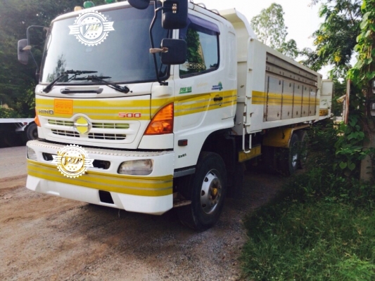 ขายสิบล้อดั้มพ่วงแม่ลูก3คานHINO MEGA344แรงซีรี่ย์500รถบ้านปี53