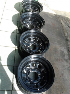 ล้อกะทะ Rock 6รู ขอบ16 กว้าง8 ออฟ-10 ล้อกะทะ Rock 6รู ขอบ16 กว้าง8 ออฟ-10