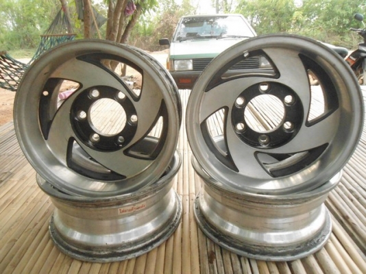 (ราคาพร้อมส่งทั่วไทยครับผม)ขายล้อกระบะ 6 รู 144 Turbo ET-27 6 JJ - 14 ไม่ผ่า หนา ออฟลึก