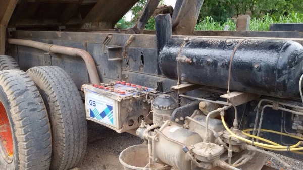 ขายรถพ่วงสิบล้อ HINO 3M เครื่องเดิม M10C-240 แรง ดัมพ์แม่ลูก ทะเบียนพร้อม